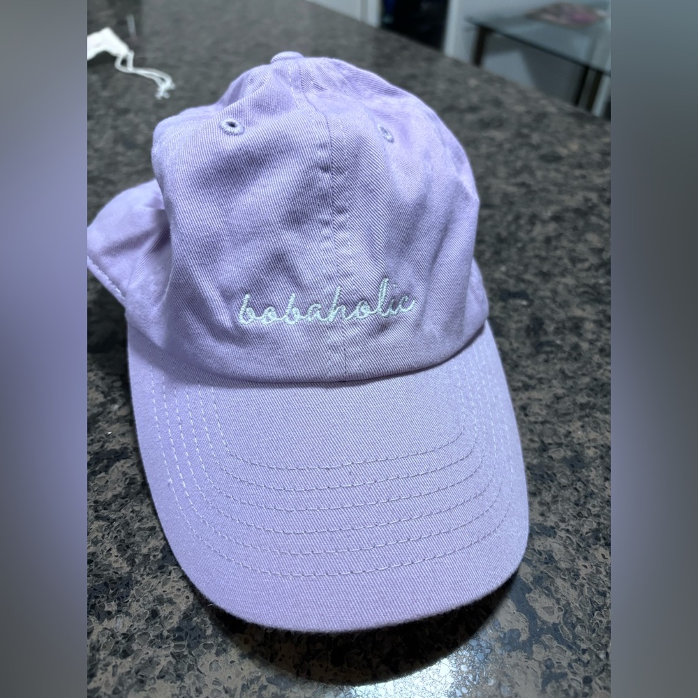 Lavender lilac baseball cap BOBAHOLIC 🧋 NWT